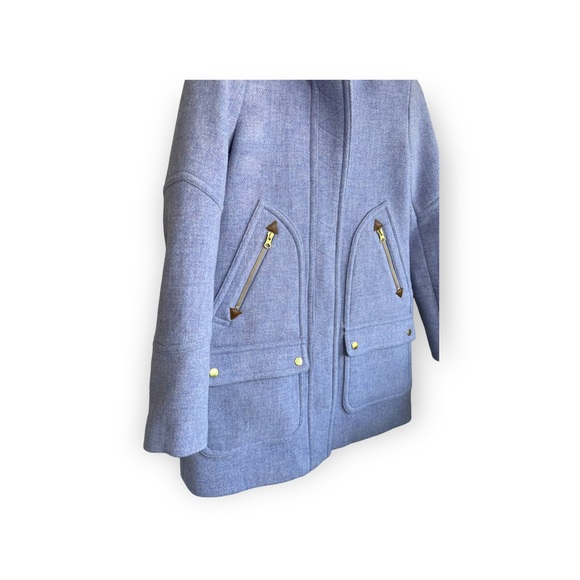 J Crew Wool Chateau Parka 0P Purple Lilac - Picture 8 of 13